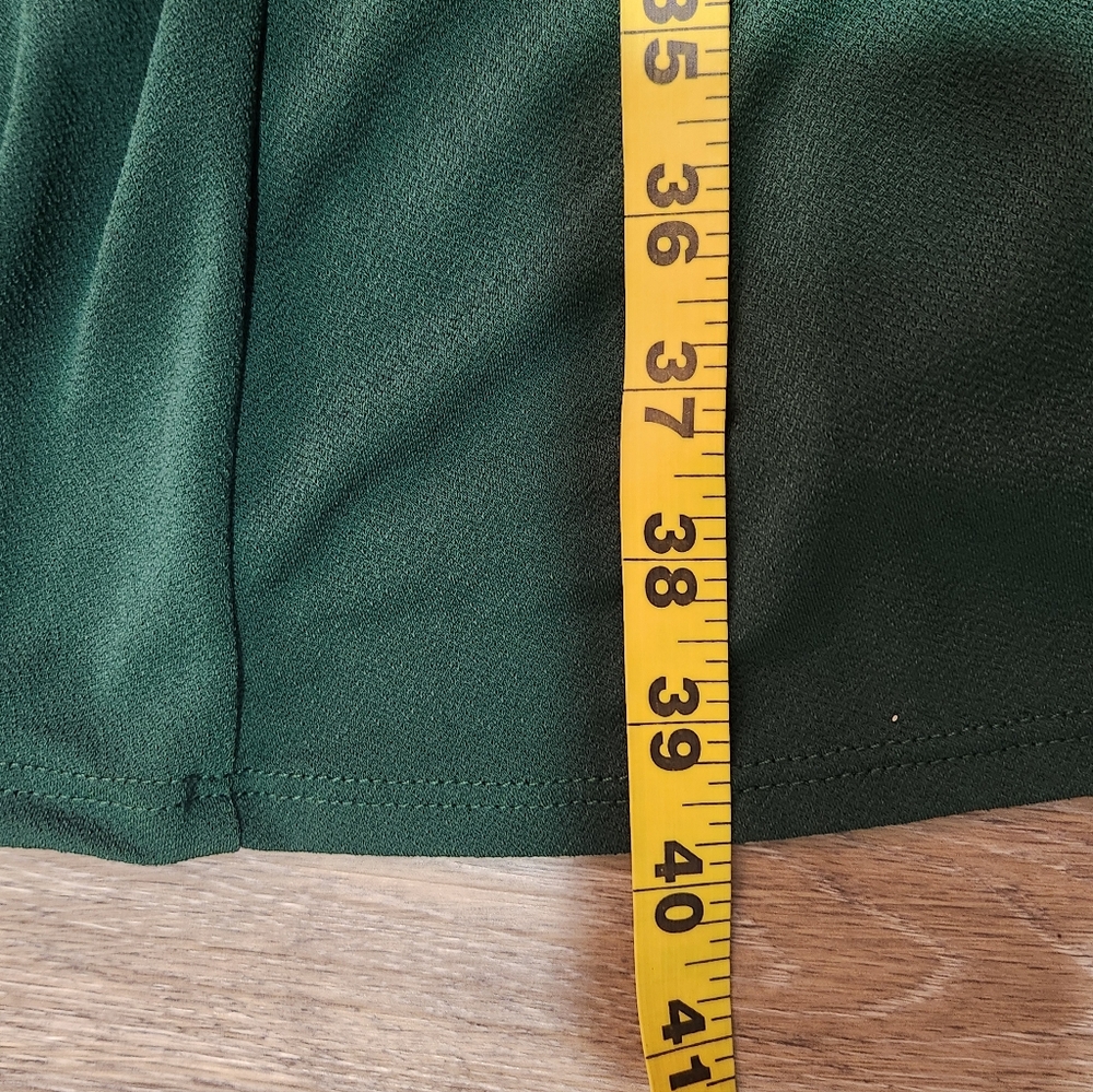 Modcloth Dress Women's 2XL Kelly Green Sleeveless Pleated Fit & Flare - Picture 5 of 8